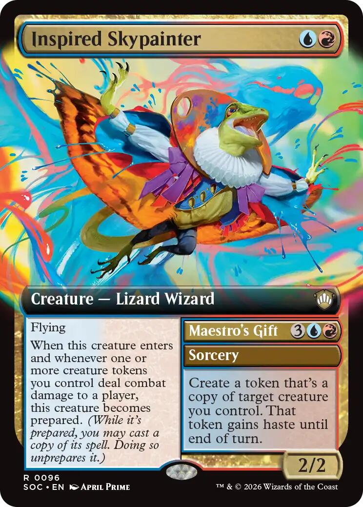 Inspired Skypainter (Extended Art) [Secrets of Strixhaven Commander] | Tabernacle Games
