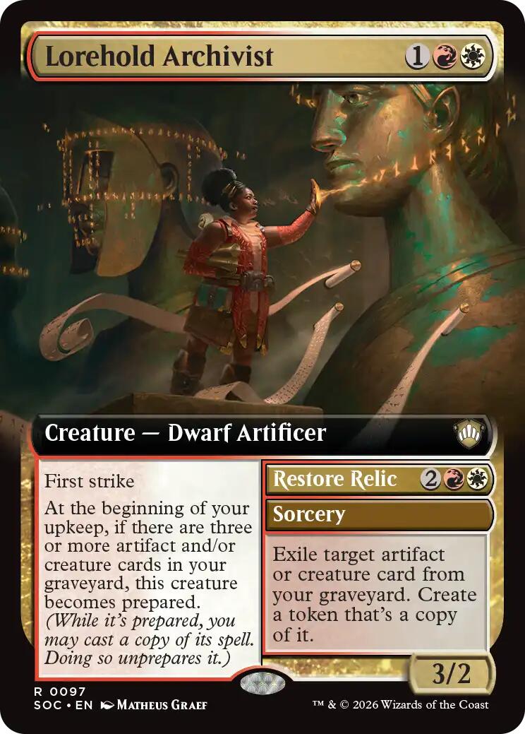 Lorehold Archivist (Extended Art) [Secrets of Strixhaven Commander] | Tabernacle Games