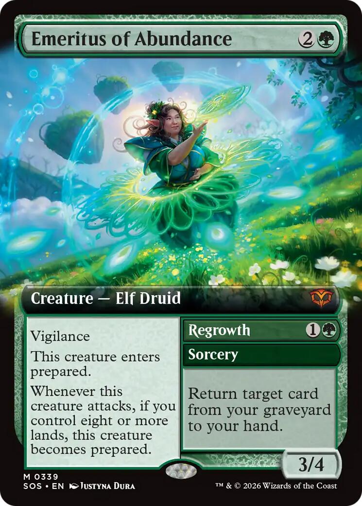 Emeritus of Abundance (Extended Art) [Secrets of Strixhaven] | Tabernacle Games