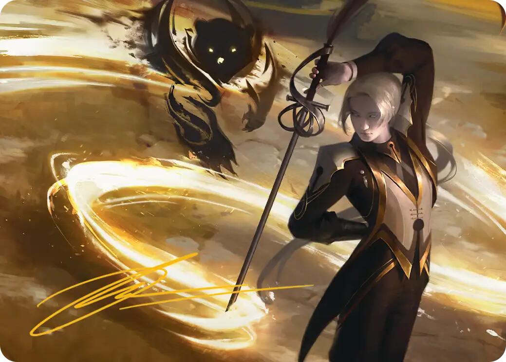 Rapier Wit Art Card (Gold-Stamped Signature) [Secrets of Strixhaven Art Series] | Tabernacle Games