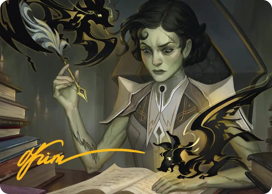Eternal Student Art Card (Gold-Stamped Signature) [Secrets of Strixhaven Art Series] | Tabernacle Games