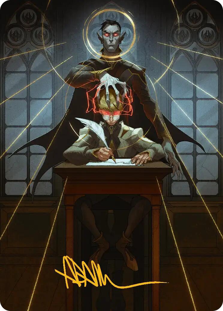 Vampiric Tutor Art Card (Gold-Stamped Signature) [Secrets of Strixhaven Art Series] | Tabernacle Games