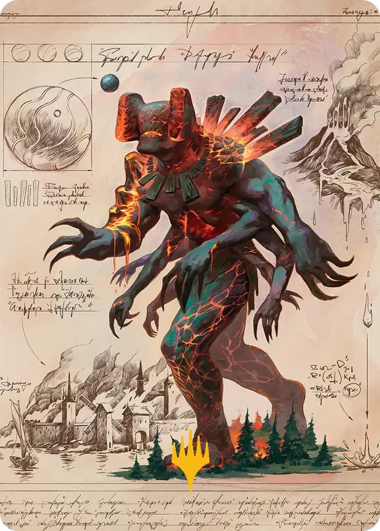 Magmablood Archaic Art Card (Gold-Stamped Planeswalker Symbol) [Secrets of Strixhaven Art Series] | Tabernacle Games