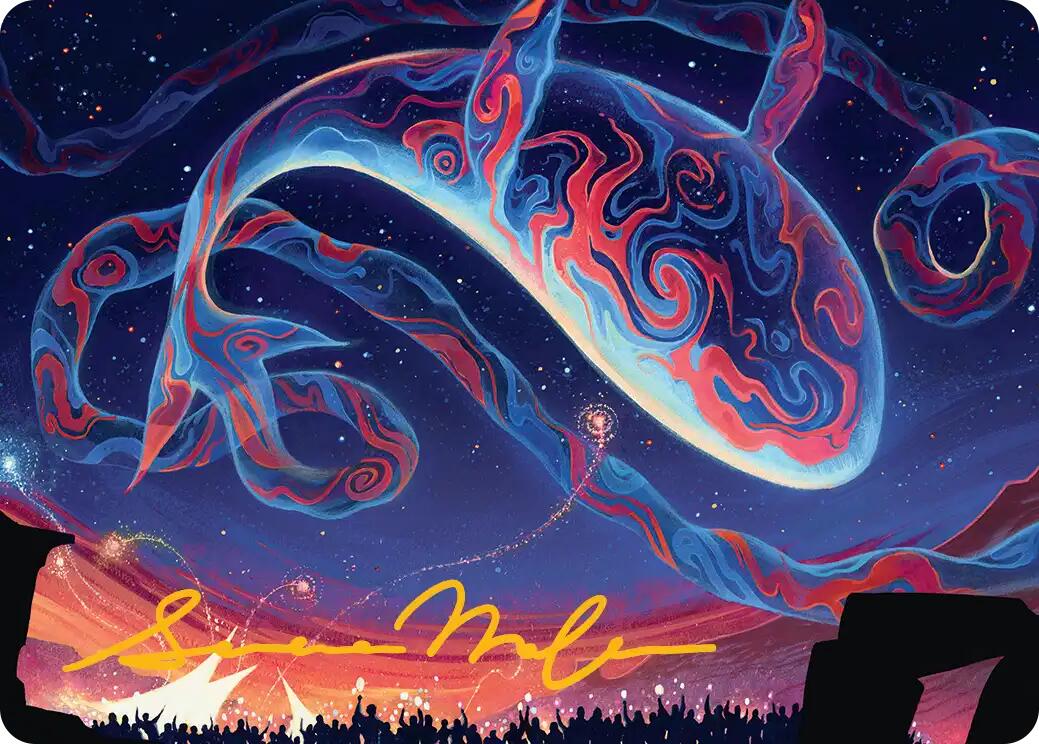 Spectacular Skywhale Art Card (Gold-Stamped Signature) [Secrets of Strixhaven Art Series] | Tabernacle Games