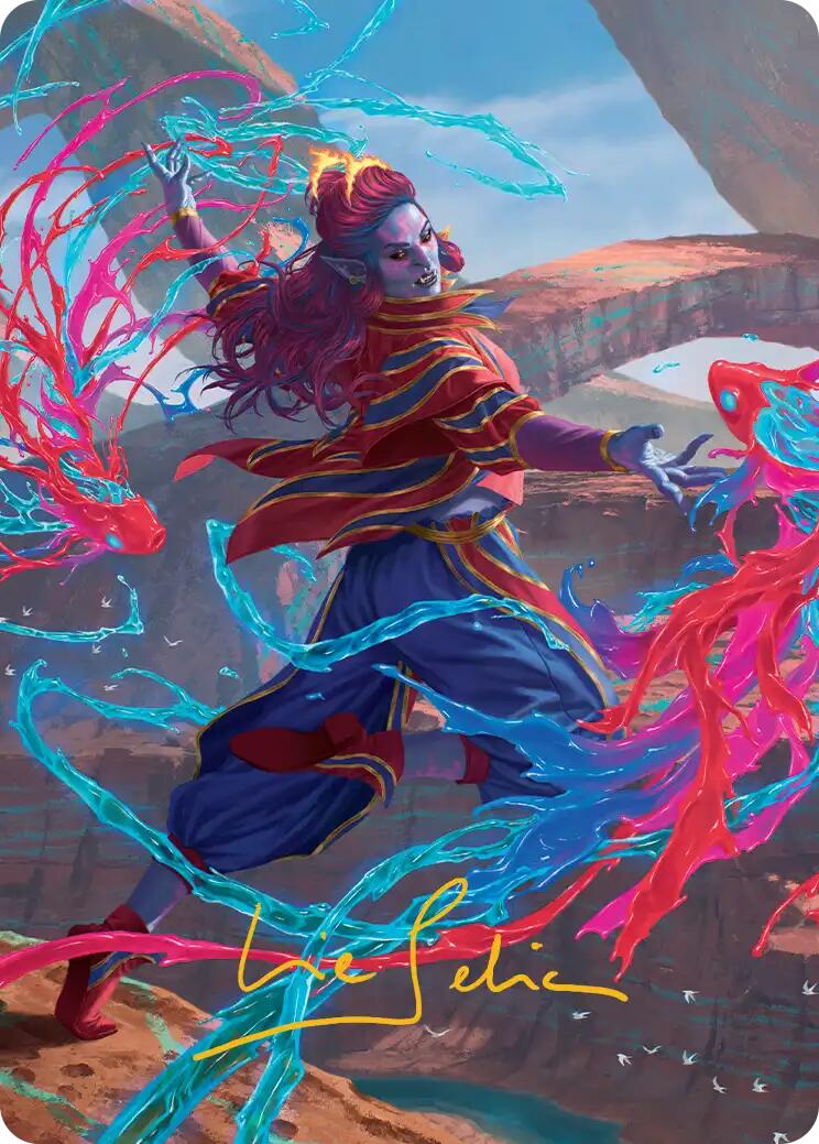 Rootha, Mastering the Moment Art Card (Gold-Stamped Signature) [Secrets of Strixhaven Art Series] | Tabernacle Games