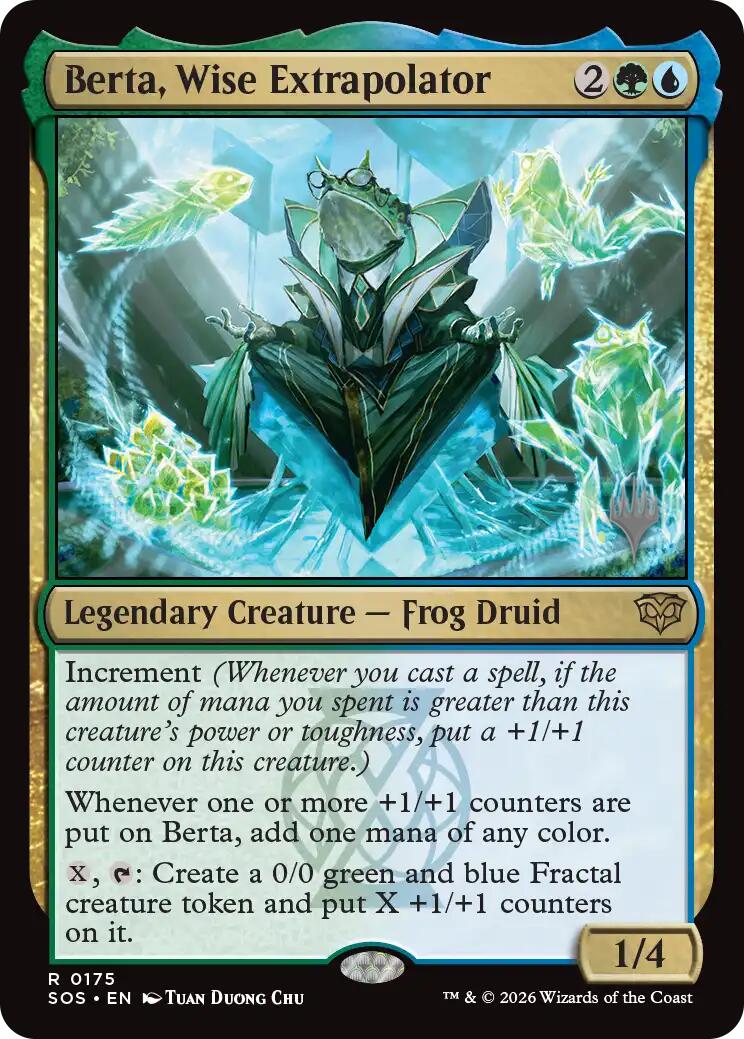 Berta, Wise Extrapolator [Secrets of Strixhaven Promos] | Maze of Fitzroy