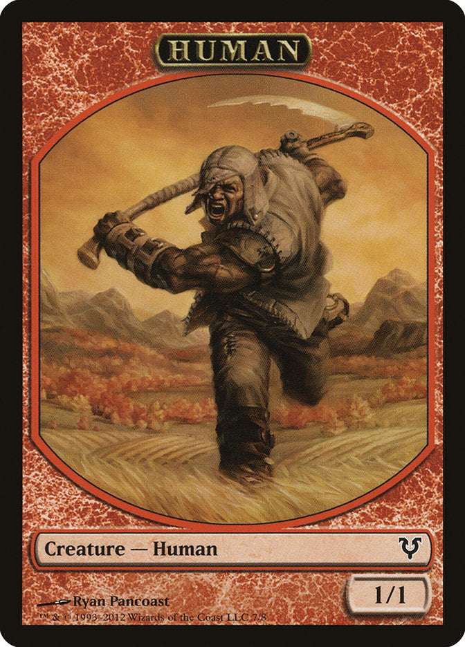 Human Token (7/8) [Avacyn Restored Tokens] | Tabernacle Games
