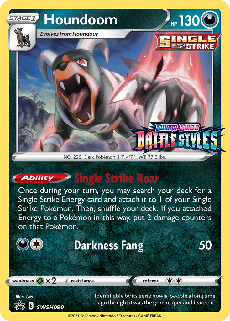 Houndoom (SWSH090) (Prerelease Promo) [Sword & Shield: Black Star Promos] | Tabernacle Games