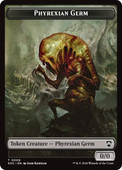 Phyrexian Germ // Treasure Double-Sided Token [Secrets of Strixhaven Commander Tokens] | Tabernacle Games