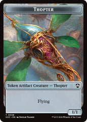 Thopter // Fractal (0004) Double-Sided Token [Secrets of Strixhaven Commander Tokens] | Tabernacle Games