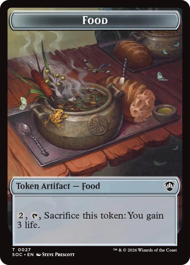 Food // City's Blessing Double-Sided Token [Secrets of Strixhaven Commander Tokens] | Tabernacle Games