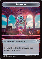 Elemental (0020) // Treasure Double-Sided Token [Secrets of Strixhaven Commander Tokens] | Tabernacle Games