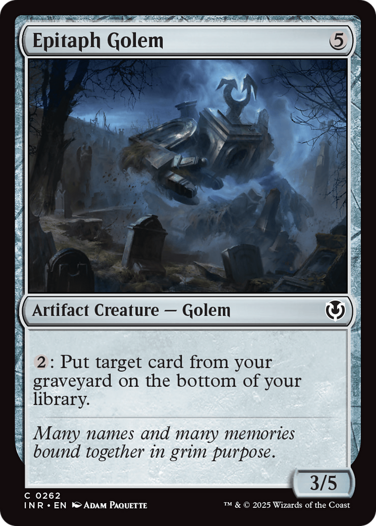 Epitaph Golem [Innistrad Remastered] | Tabernacle Games