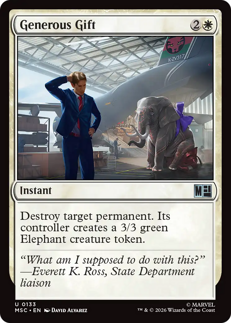 Generous Gift (Surge Foil) [Marvel Super Heroes Commander] | Tabernacle Games