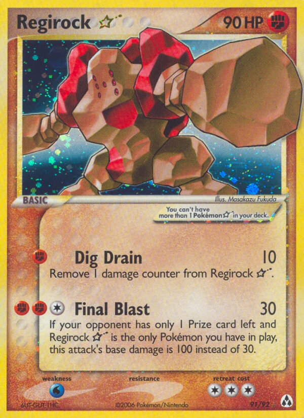 Regirock Star (91/92) [EX: Legend Maker] | Tabernacle Games