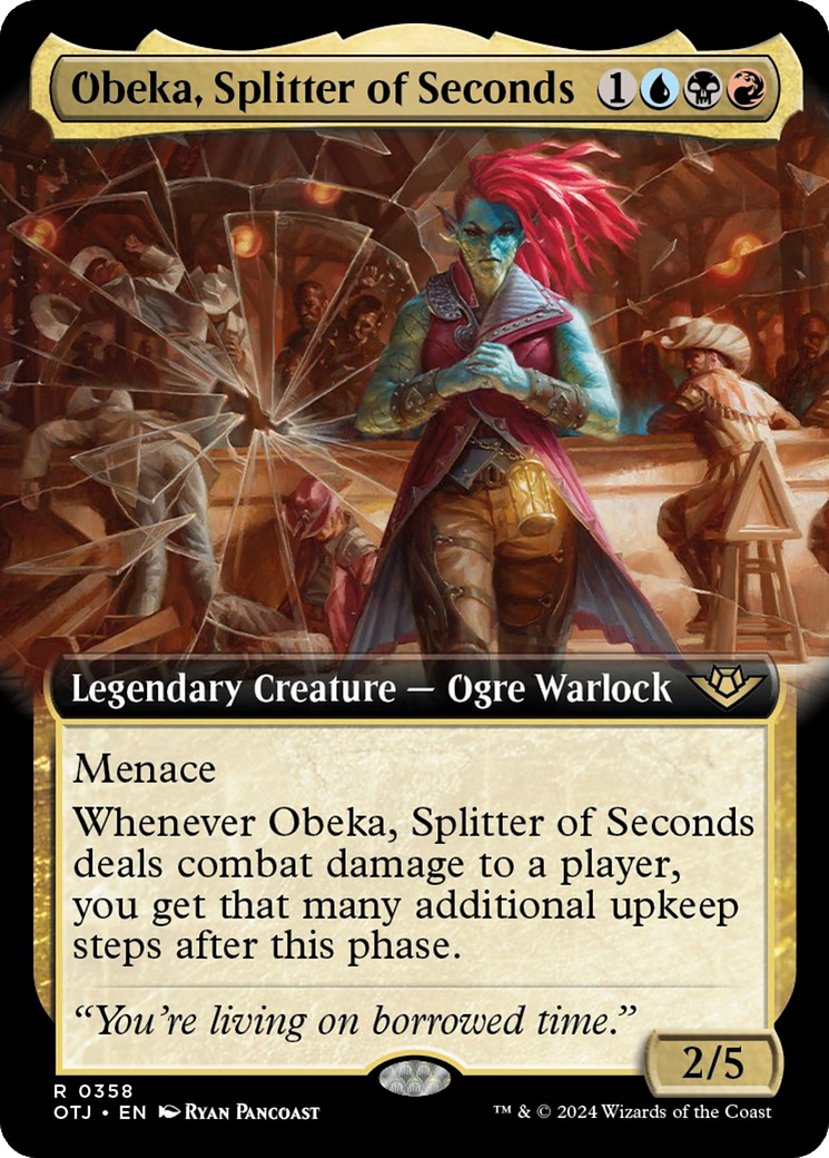 Obeka, Splitter of Seconds (Extended Art) [Outlaws of Thunder Junction] | Tabernacle Games