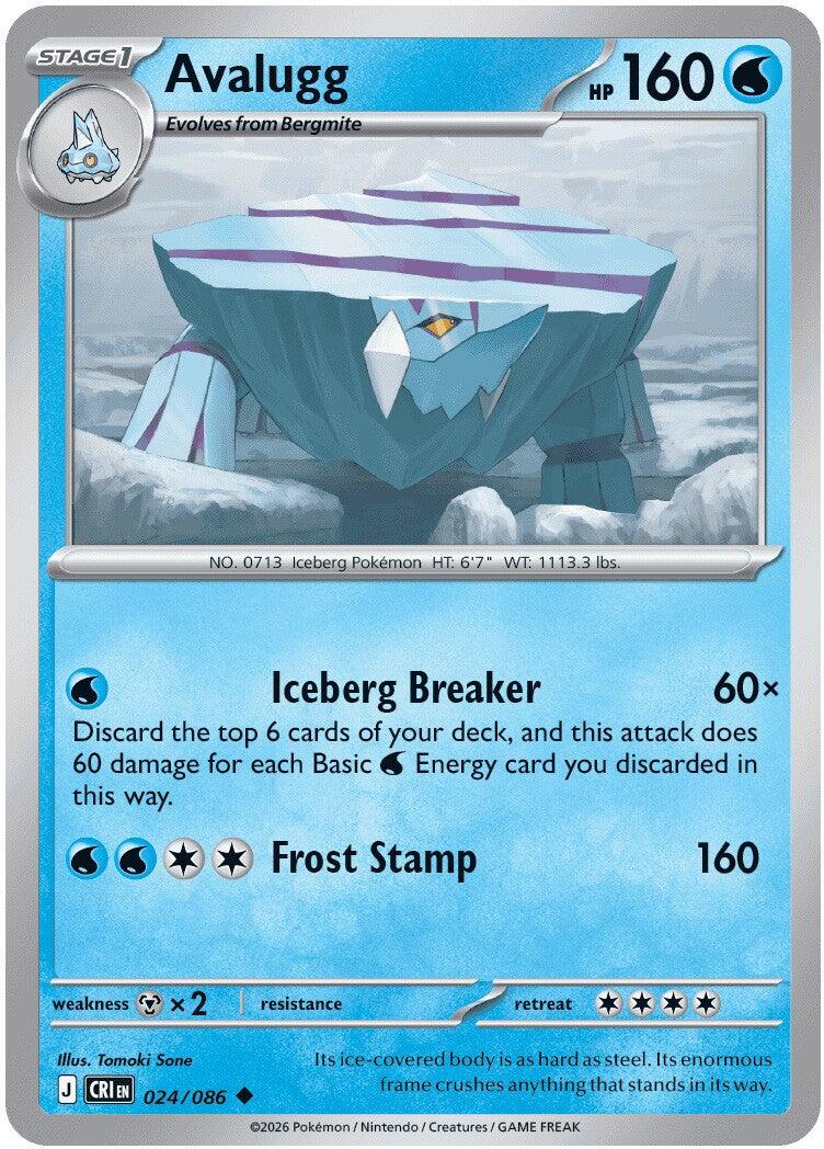 Avalugg (024/086) [Mega Evolution: Chaos Rising] | Tabernacle Games
