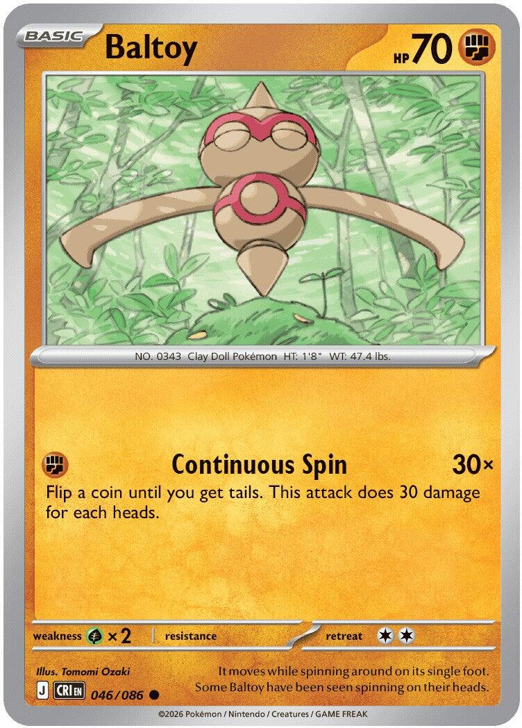 Baltoy (046/086) [Mega Evolution: Chaos Rising] | Tabernacle Games