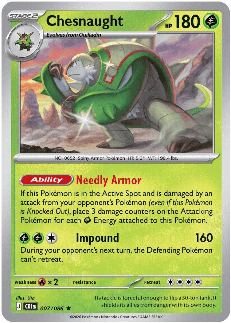 Chesnaught (007/086) [Mega Evolution: Chaos Rising] | Tabernacle Games