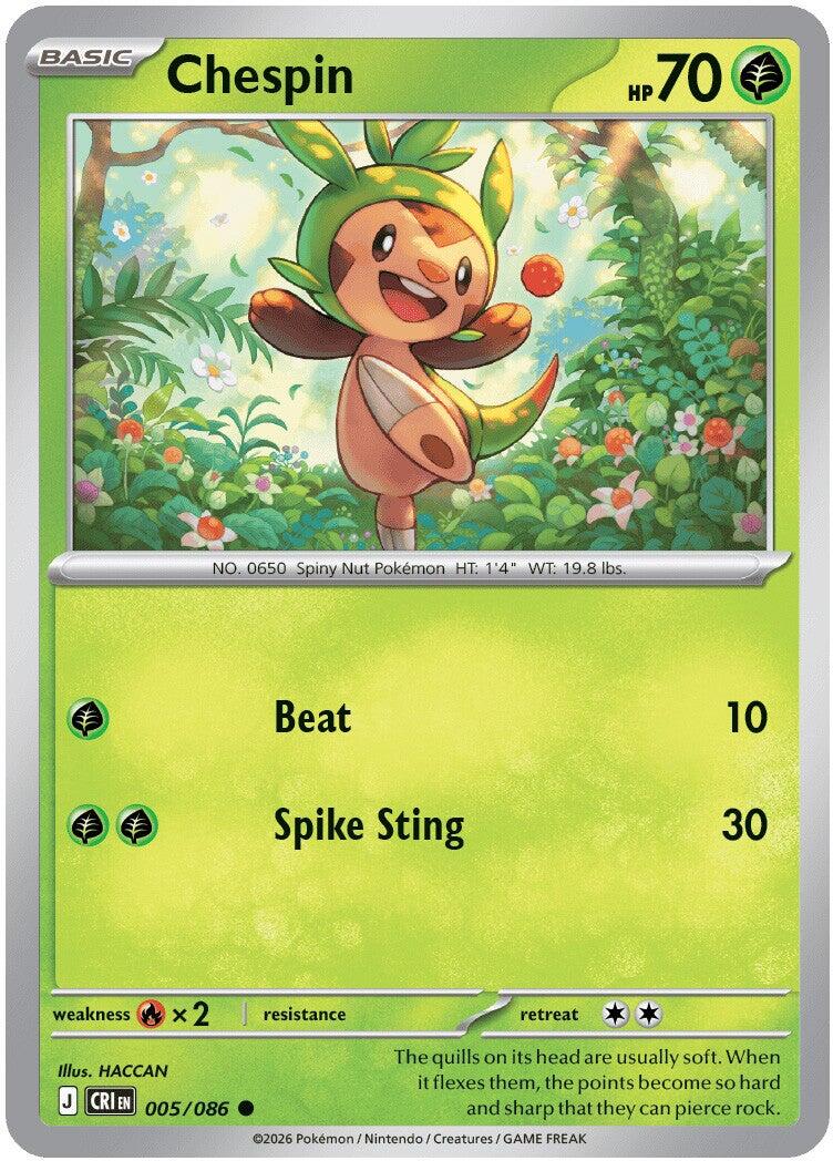 Chespin (005/086) [Mega Evolution: Chaos Rising] | Tabernacle Games