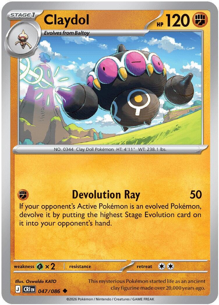 Claydol (047/086) [Mega Evolution: Chaos Rising] | Tabernacle Games
