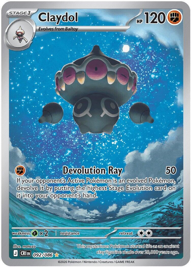 Claydol (092/086) [Mega Evolution: Chaos Rising] | Tabernacle Games