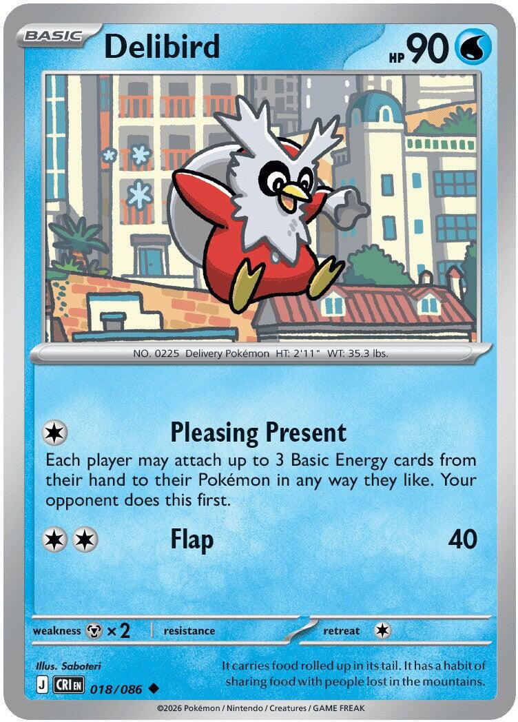 Delibird (018/086) [Mega Evolution: Chaos Rising] | Tabernacle Games
