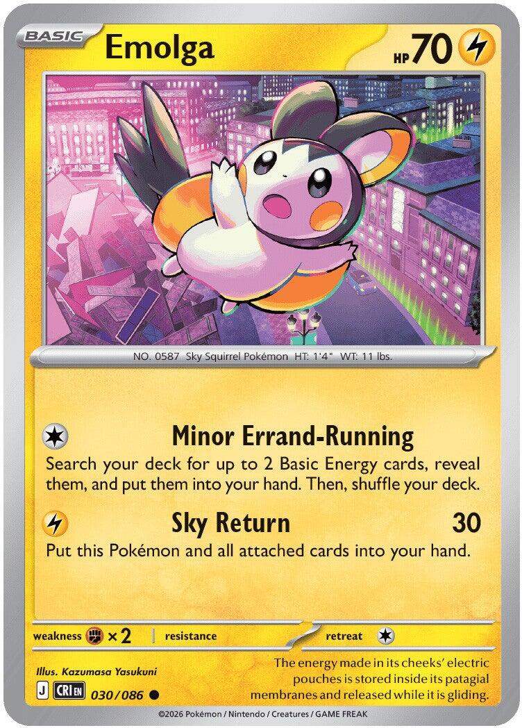 Emolga (030/086) [Mega Evolution: Chaos Rising] | Tabernacle Games