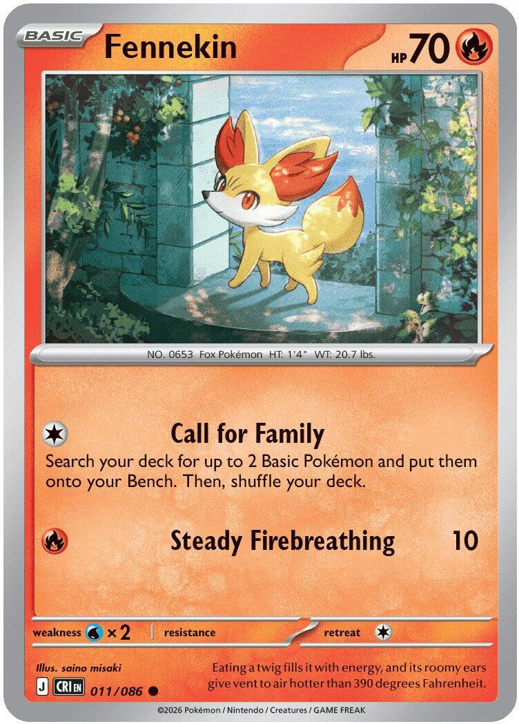 Fennekin (011/086) [Mega Evolution: Chaos Rising] | Tabernacle Games