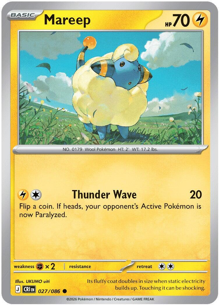 Mareep (027/086) [Mega Evolution: Chaos Rising] | Tabernacle Games