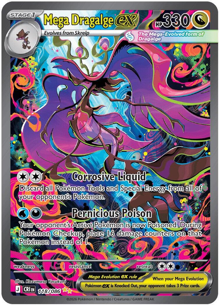 Mega Dragalge ex (118/086) [Mega Evolution: Chaos Rising] | Tabernacle Games