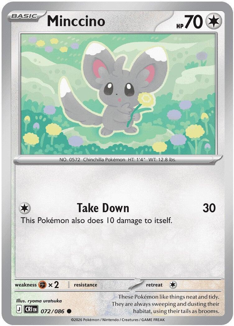 Minccino (072/086) [Mega Evolution: Chaos Rising] | Tabernacle Games