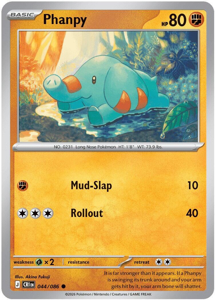Phanpy (044/086) [Mega Evolution: Chaos Rising] | Tabernacle Games