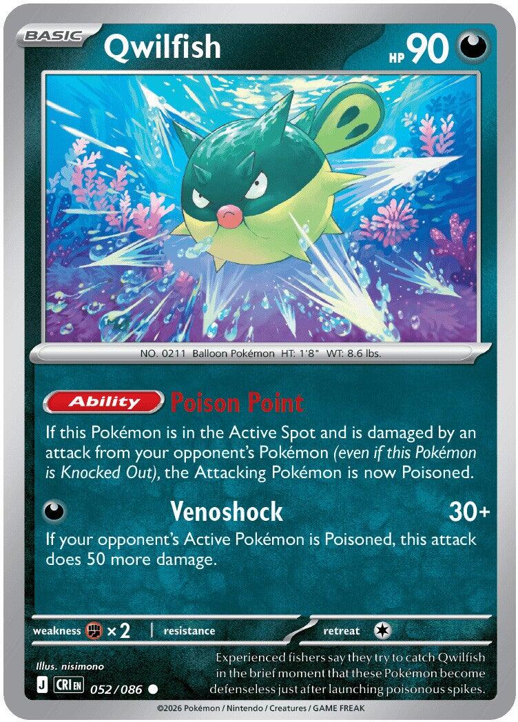Qwilfish (052/086) [Mega Evolution: Chaos Rising] | Tabernacle Games