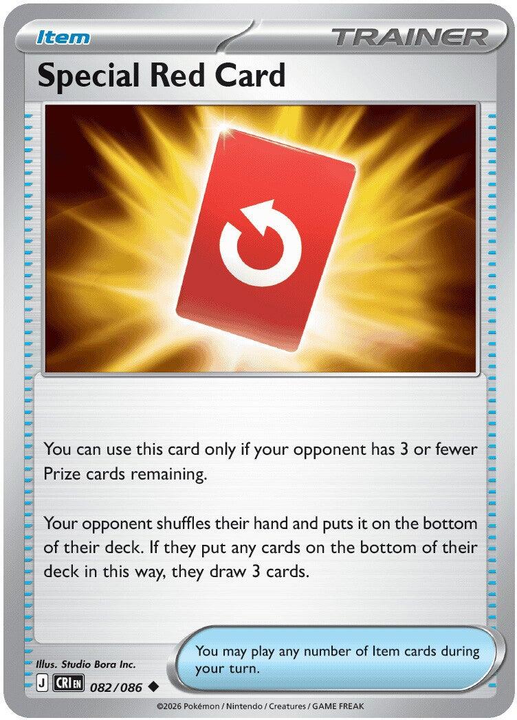 Special Red Card (082/086) [Mega Evolution: Chaos Rising] | Tabernacle Games