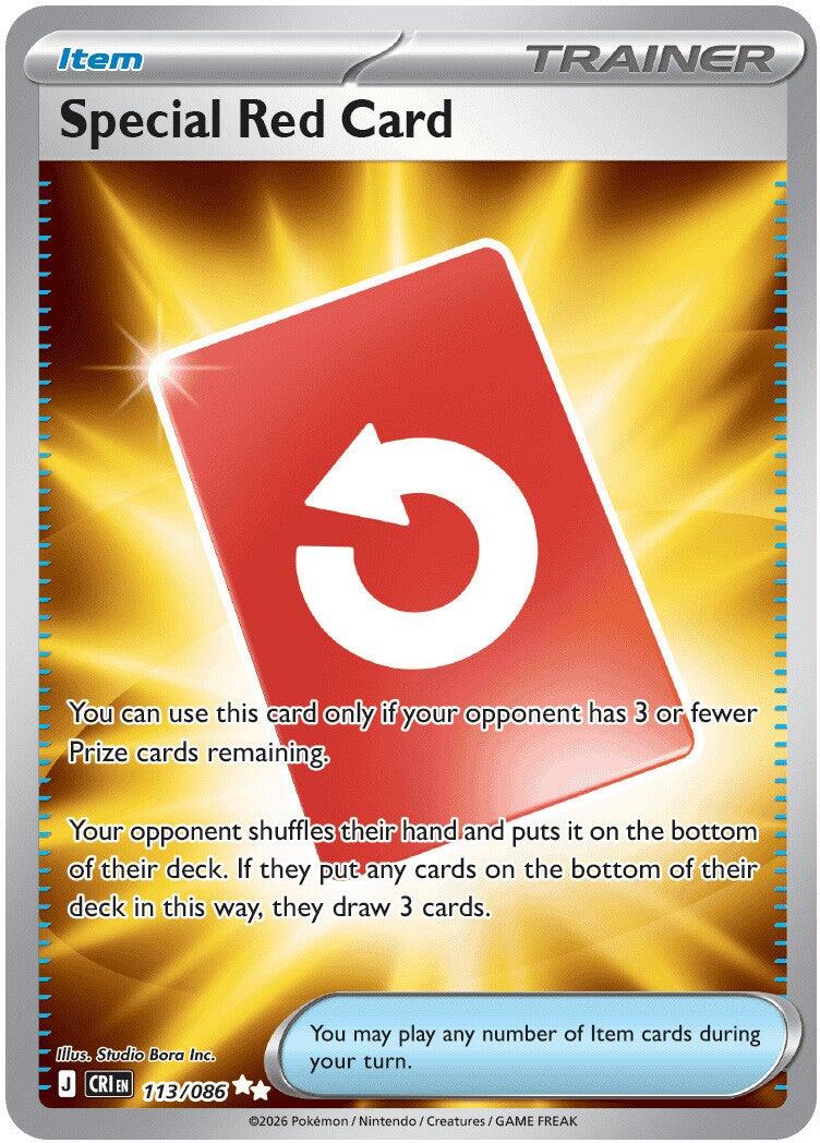 Special Red Card (113/086) [Mega Evolution: Chaos Rising] | Tabernacle Games
