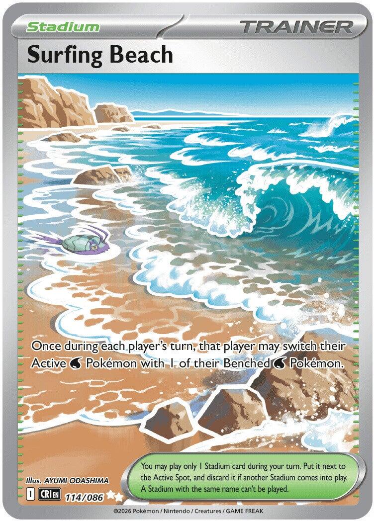 Surfing Beach (114/086) [Mega Evolution: Chaos Rising] | Tabernacle Games