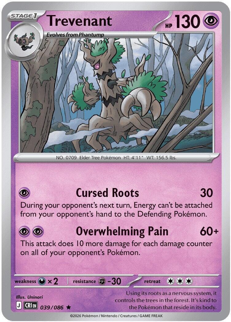 Trevenant (039/086) [Mega Evolution: Chaos Rising] | Tabernacle Games