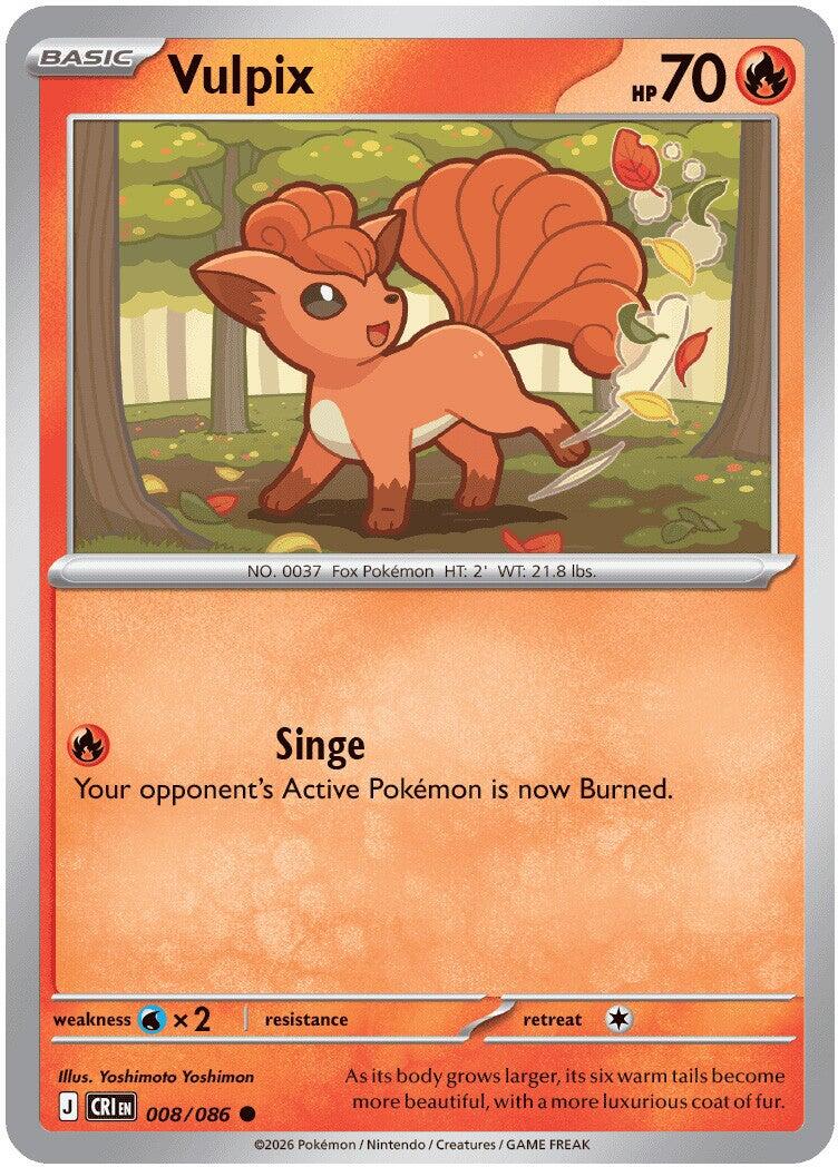 Vulpix (008/086) [Mega Evolution: Chaos Rising] | Tabernacle Games