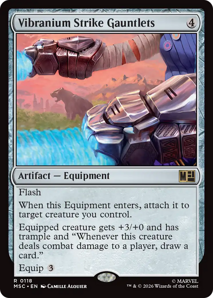 Vibranium Strike Gauntlets (Surge Foil) [Marvel Super Heroes Commander] | Tabernacle Games