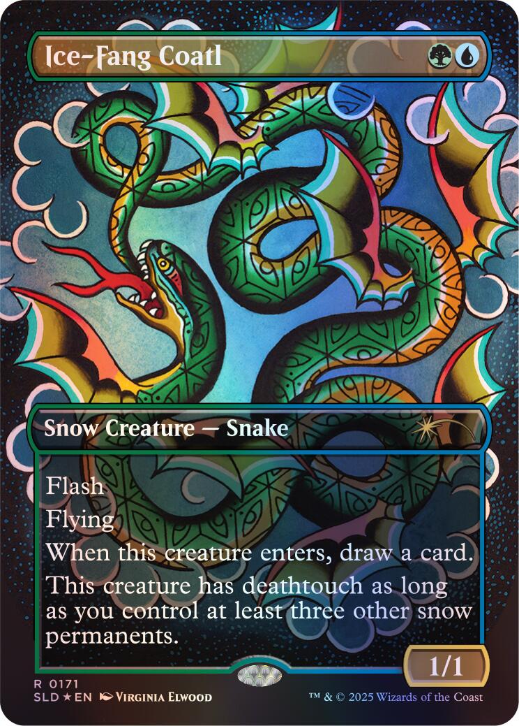 Ice-Fang Coatl (0171) (Rainbow Foil) [Secret Lair Drop Series] | Tabernacle Games