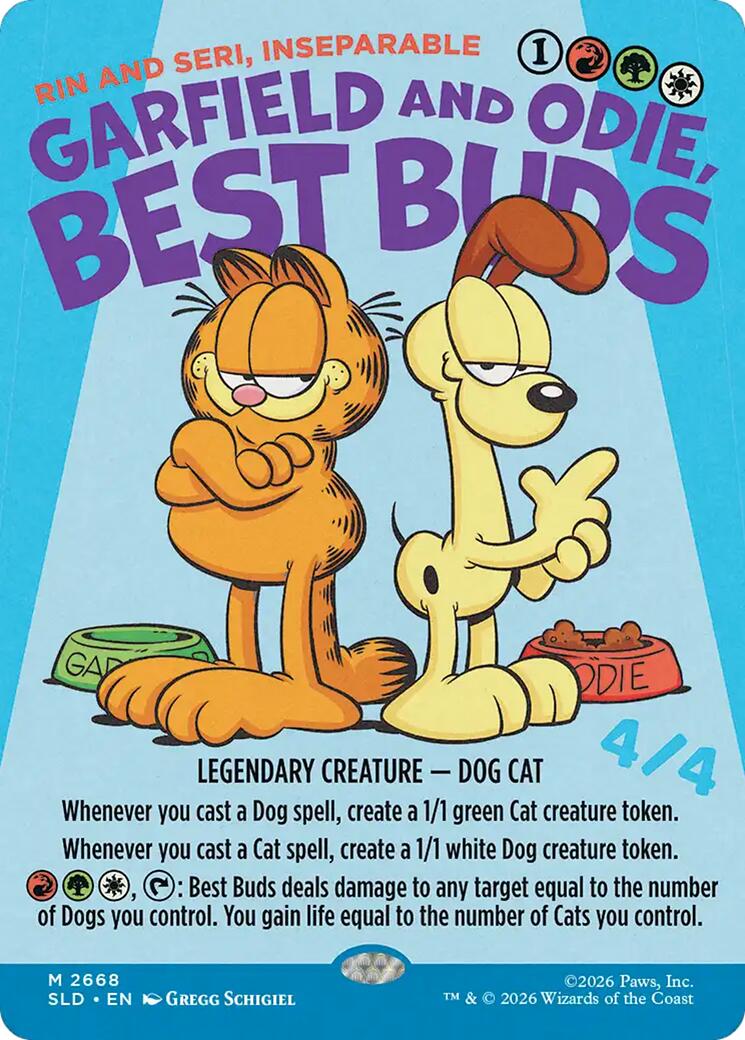 Garfield and Odie, Best Buds - Rin and Seri, Inseparable [Secret Lair Drop Series] | Tabernacle Games