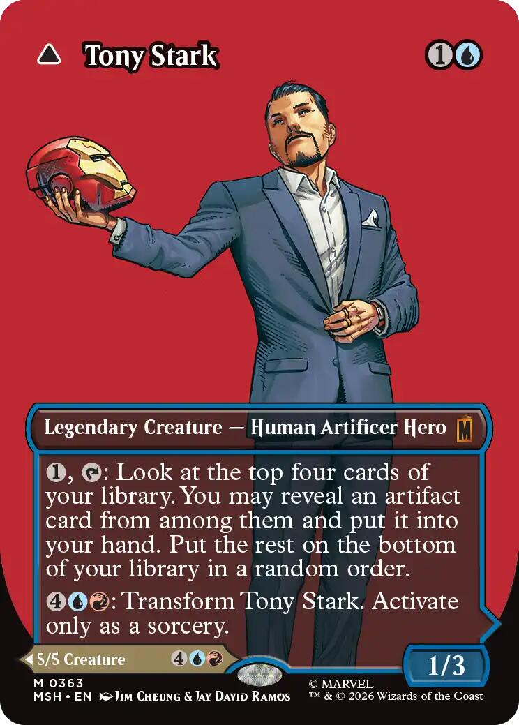 Tony Stark (Borderless) (0363) [Marvel Super Heroes] | Tabernacle Games