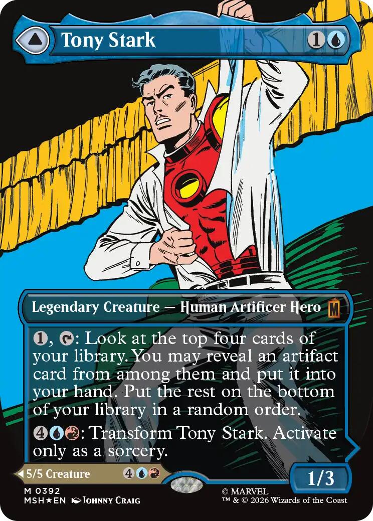 Tony Stark (Borderless) (0392) [Marvel Super Heroes] | Tabernacle Games