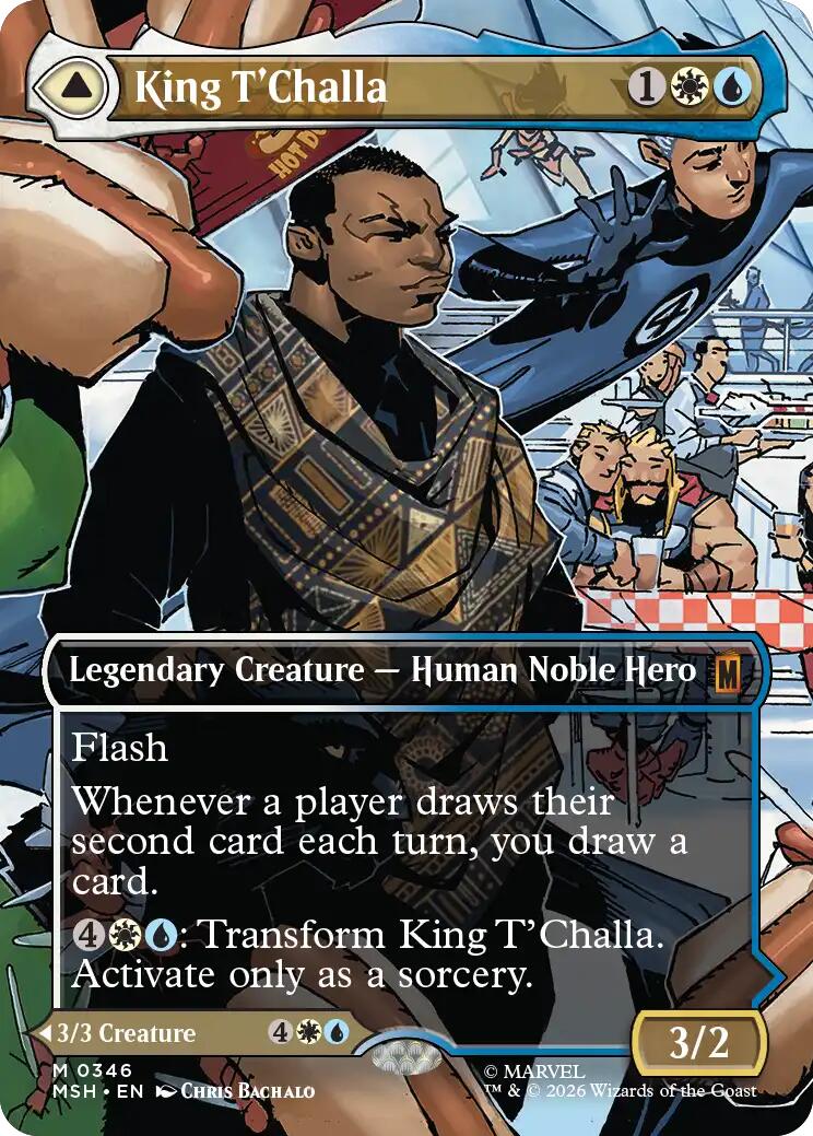King T'Challa (Borderless) (0346) [Marvel Super Heroes] | Tabernacle Games