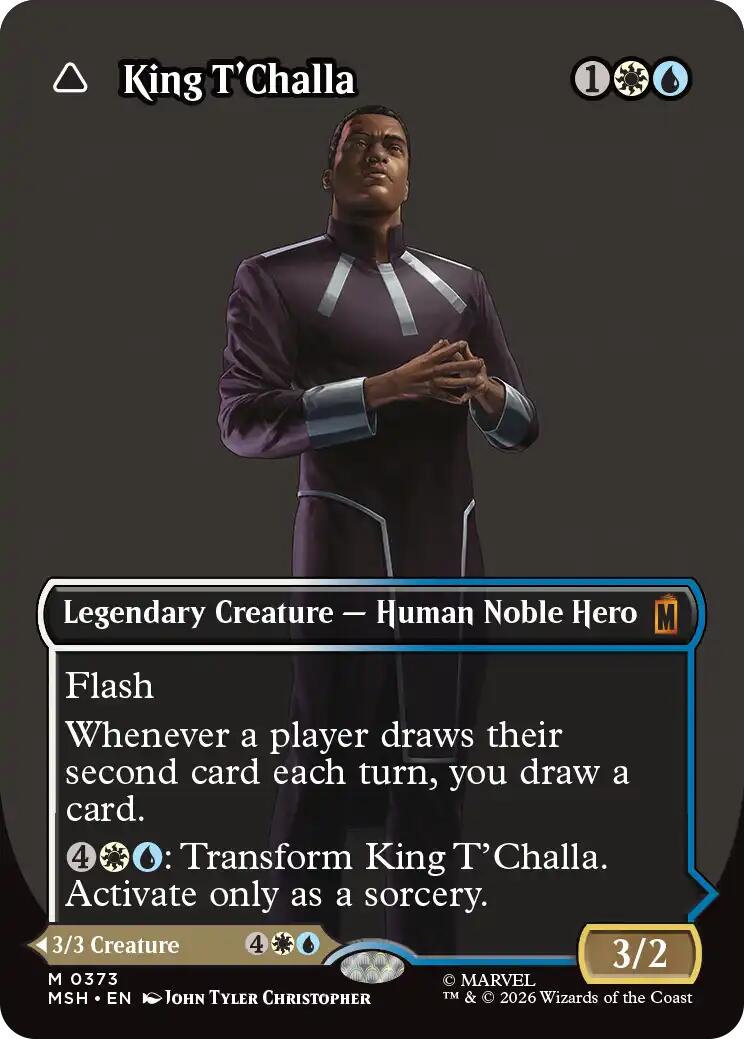 King T'Challa (Borderless) (0373) [Marvel Super Heroes] | Tabernacle Games