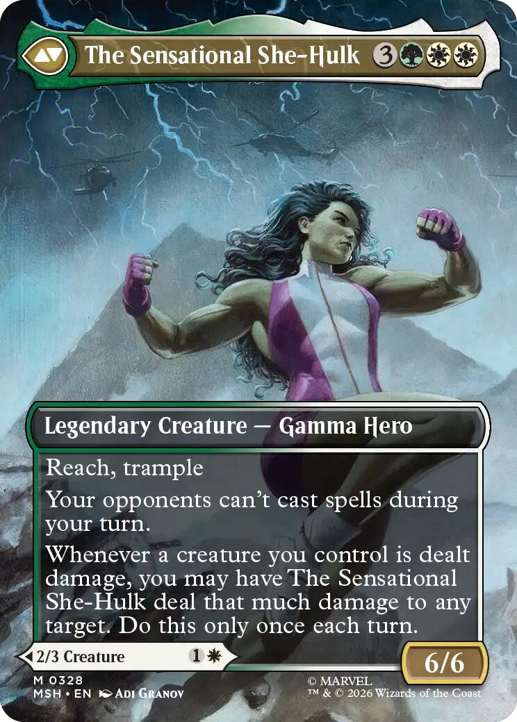 Jennifer Walters // The Sensational She-Hulk (Borderless) (0328) [Marvel Super Heroes] | Tabernacle Games