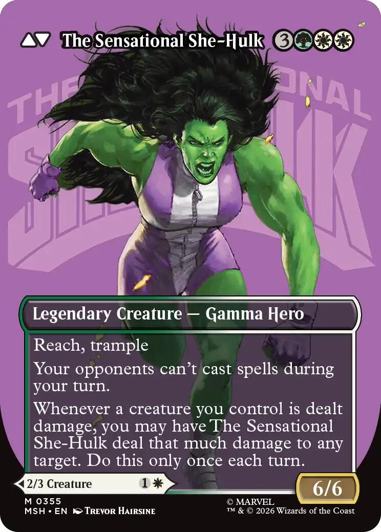 Jennifer Walters // The Sensational She-Hulk (Borderless) (0355) [Marvel Super Heroes] | Tabernacle Games