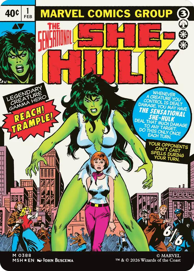 Jennifer Walters // The Sensational She-Hulk (Borderless) (0388) [Marvel Super Heroes] | Tabernacle Games