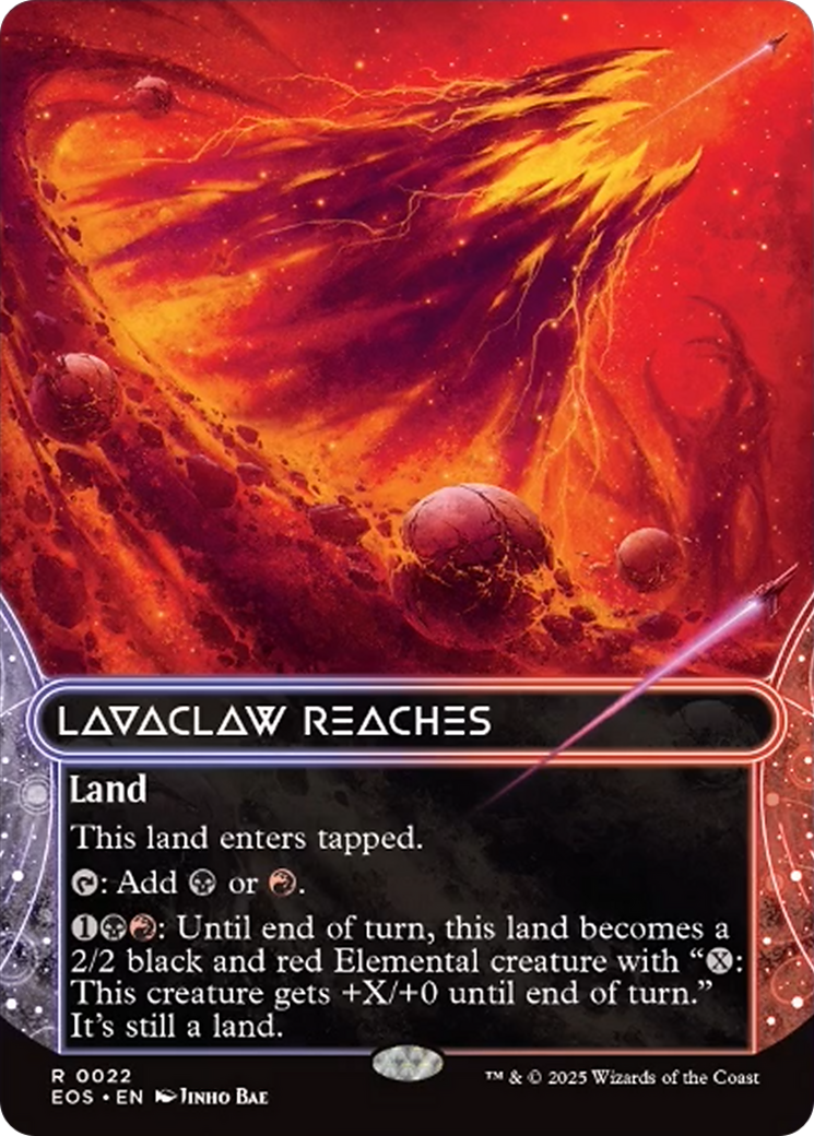 Lavaclaw Reaches (0022) (Borderless) [Edge of Eternities: Stellar Sights] | Tabernacle Games